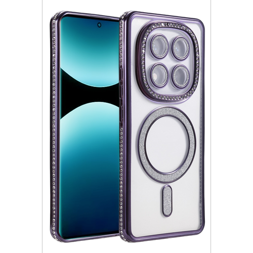 Redmi Note 15 Pro Plus 5G Joke Simli Magneticsafe K�l�f - Derin Mor