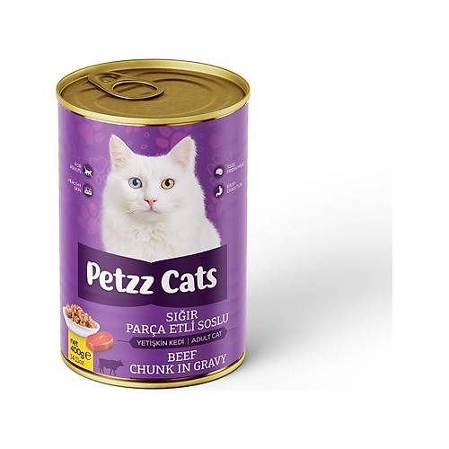 Petzzcats S���r Etli Yeti�kin Kedi Konservesi 400 gr 1 Adet