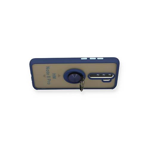Redmi Note 8 Pro K�l�f Montreal Y�z�kl� Silikon Kapak - Lacivert