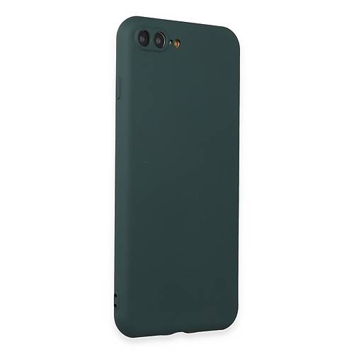 iPhone 7 Plus K�l�f First Silikon - Koyu Ye�il