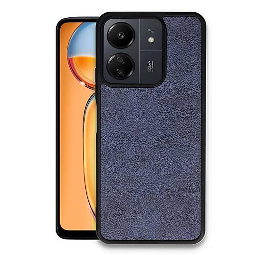 Redmi 13C K�l�f Aras Deri Kapak - Lacivert