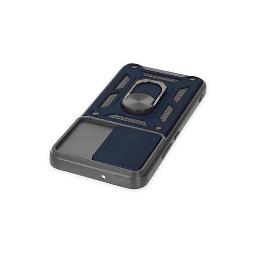 Galaxy S23 FE K�l�f Pars Lens Y�z�kl� Silikon - Lacivert