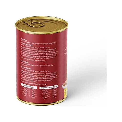 Petzzdogs S���r Etli Yeti�kin K�pek Konservesi 400 gr 1 Adet