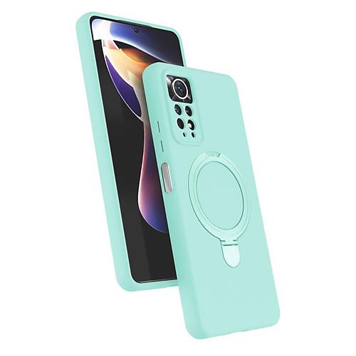 Redmi Note 12 Pro 4G Regal Magsafe Standl� Kapak - Su Ye�ili