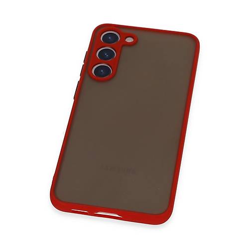 Galaxy S23 Plus K�l�f Montreal Silikon Kapak - K�rm�z�