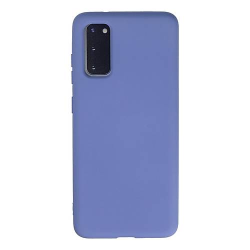 Galaxy S20 K�l�f Nano i�i Kadife Silikon - Lila