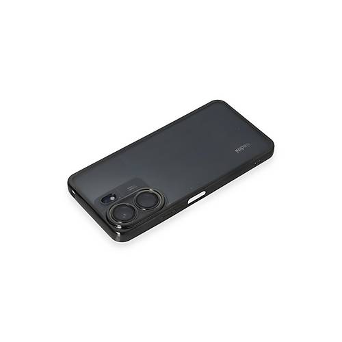Redmi 13C K�l�f Razer Lensli Silikon - Siyah