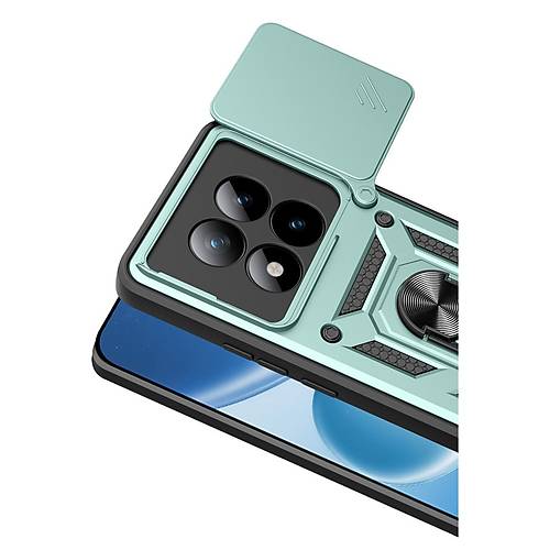 Redmi Note 15 Pro 4G Pars Lens Y�z�kl� Silikon - Ye�il