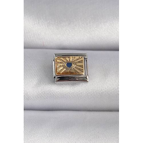316L �elik G�m�� Renk Alt�n G�z ��lemeli Nomination Charm