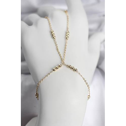 316L �elik Top Zincirli Gold Renk Kad�n �ahmeran