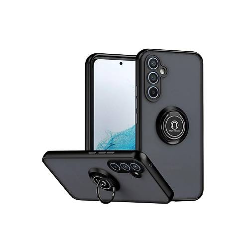 Galaxy S25 FE Montreal Y�z�kl� Silikon Kapak - Siyah