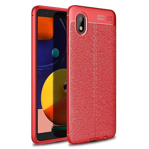 Galaxy A01 Core K�l�f Auto Focus Kapak - K�rm�z�