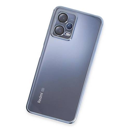 Redmi Note 12 5G K�l�f Razer Lensli Silikon - A��k Mavi