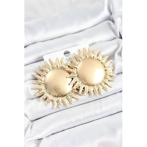 Pirin� G�ne� Model Gold Renk Kad�n K�pe