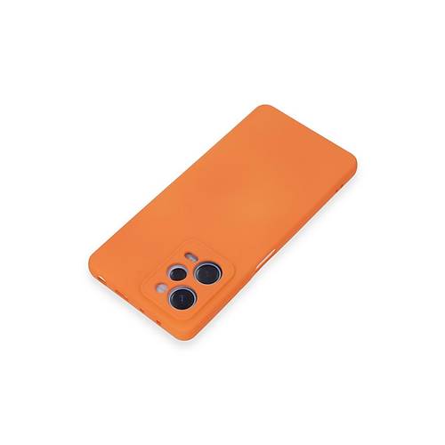 Redmi Note 12 Pro 5G K�l�f Nano i�i Kadife Silikon - Turuncu