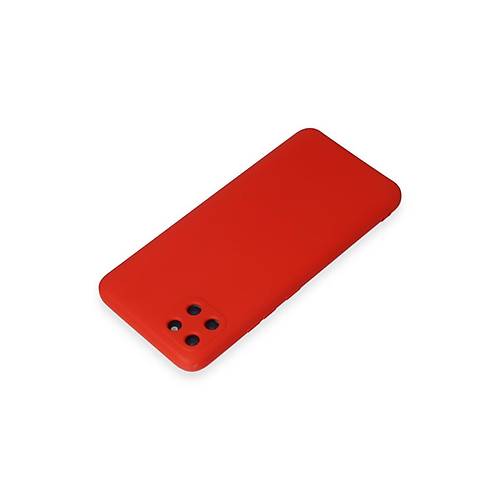 Realme C11 K�l�f Nano i�i Kadife Silikon - K�rm�z�