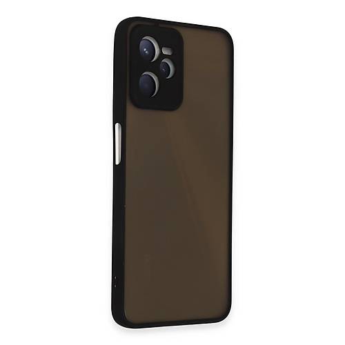 Realme C35 K�l�f Montreal Silikon Kapak - Siyah