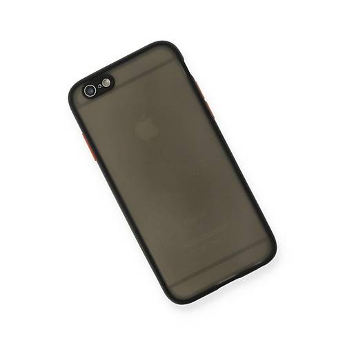 iPhone 6 K�l�f Montreal Silikon Kapak - Siyah
