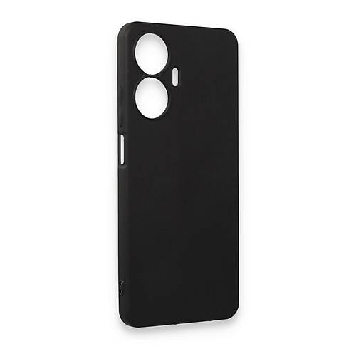 Realme C55 K�l�f First Silikon - Siyah
