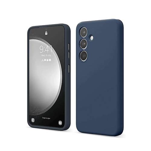 Galaxy S24 FE K�l�f First Silikon - Lacivert