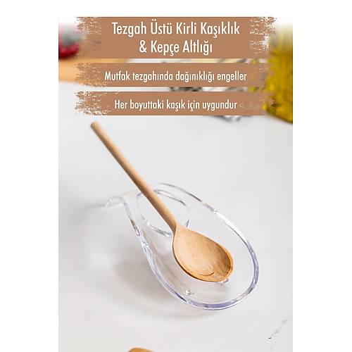 Akrilik �effaf Tezgah �st� Kirli Ka��kl�k & Kep�e Altl���