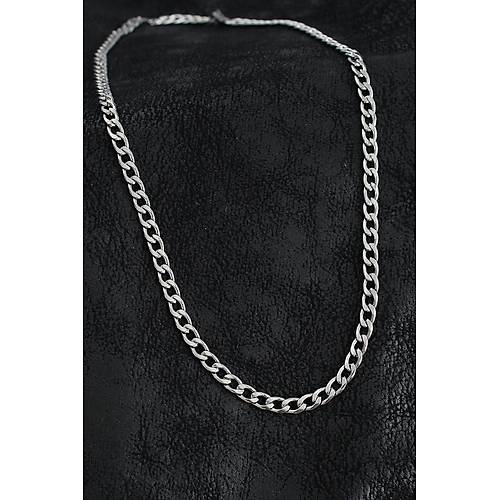 316L �elik Kal�n Klasik Zincir Model G�m�� Renk Erkek Kolye