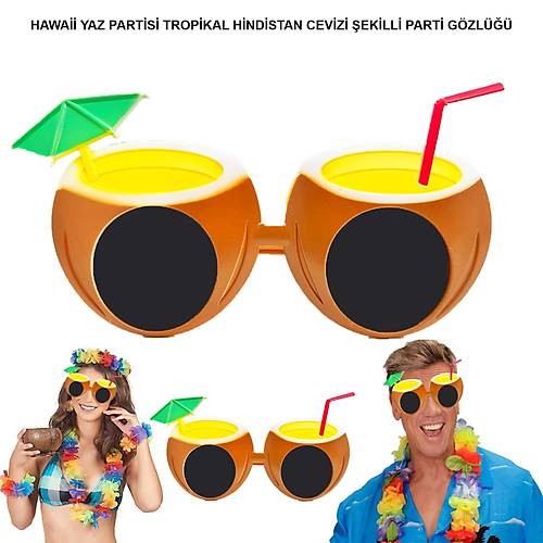 Hindistan Cevizi Tropikal Hawaii Yaza Merhaba Parti G�zl���