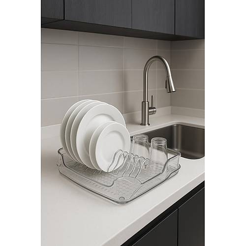 �effaf Akrilik Tabakl�k Bula��kl�k D�zenleyici 2 Par�a 37x38x7 cm