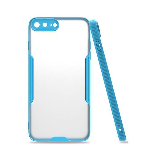iPhone 7 Plus K�l�f Platin Silikon - Mavi