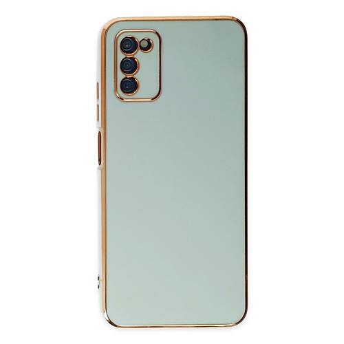 Galaxy A03S K�l�f Volet Silikon - A��k Ye�il
