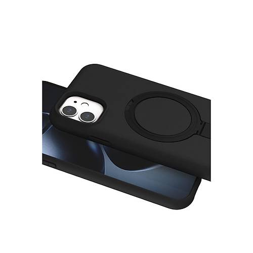 iPhone 11 Regal Magsafe Standl� Kapak - Siyah