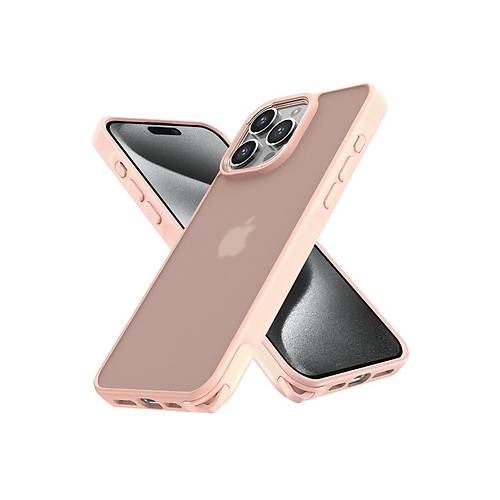 iPhone 12 Pro Max K�l�f Elegant Kapak - Pudra