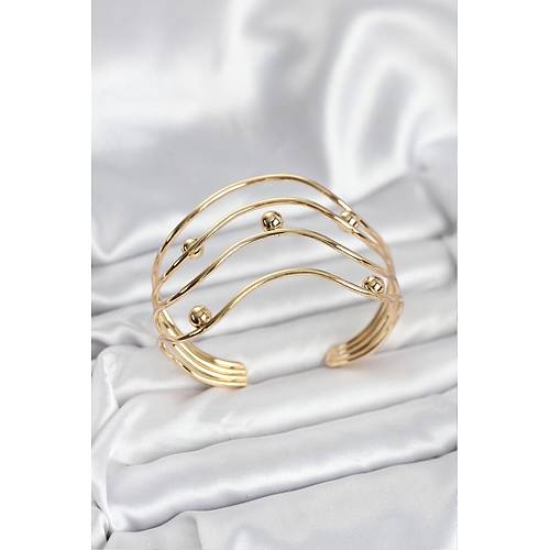 Pirin� Gold Renk Kad�n Bileklik