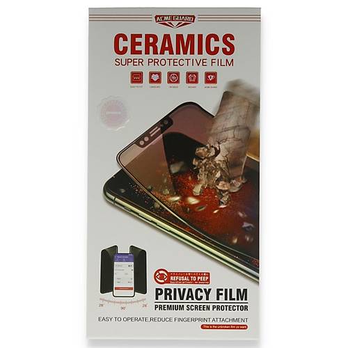 iPhone 6 Seramik Hayalet Nano Ekran Koruyucu - Siyah