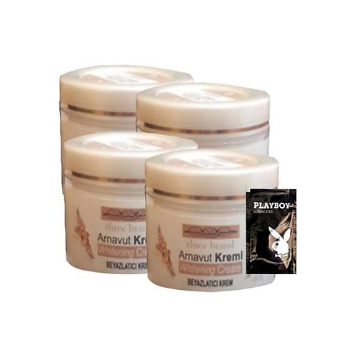 Three Brand 4l� Adet Arnavut Kremi Whitens Cream Akl�k Kremi LFHX0420 100 ml + 1 Adet Jel Hediye