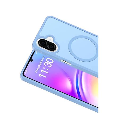Galaxy A07 4G Jota Magsafe Kapak - A��k Mavi