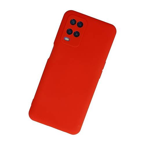 A54 4G K�l�f Nano i�i Kadife Silikon - K�rm�z�