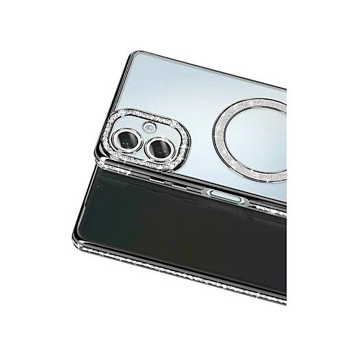 Galaxy A07 4G Joke Simli Magneticsafe K�l�f - Siyah