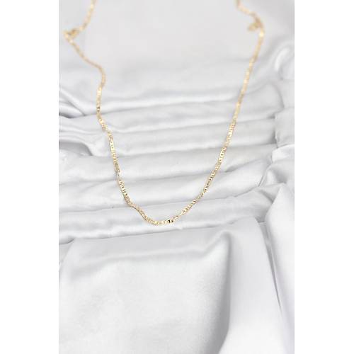 CM 14K Gold Renk Yass� Zincir Model 60 cm Kad�n Kolye