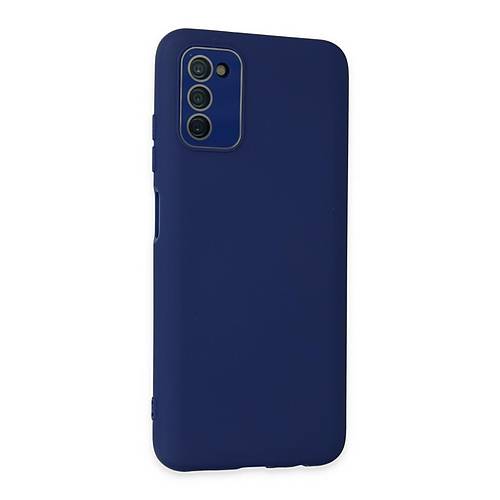 Galaxy A03S K�l�f Lansman Glass Kapak - Sky Blue