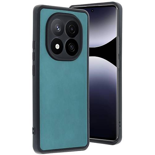 Redmi Note 14 Pro 5G K�l�f Aras Deri Kapak - A��k Ye�il