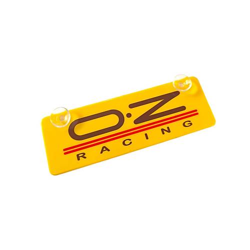 O.Z Racing Sar� Dekor Plaka Vantuzlu Cam S�s� 22x7.5cm