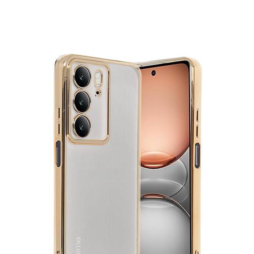 Realme C75 4G K�l�f Razer Lensli Silikon - Gold