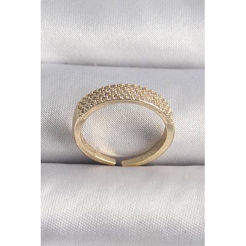 Pirin� Gold Renk Zirkon Ta�l� VIP Seri Kad�n Y�z�k