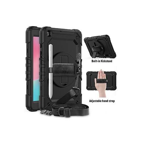Galaxy T290 Tab A 8 K�l�f Pars Tablet Kapak - Siyah
