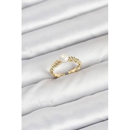 Pirin� Gold Renk G�bek �nci Model Kad�n Y�z�k