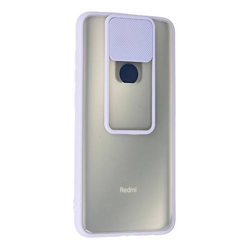 Redmi Note 9 K�l�f Palm Buzlu Kamera S�rg�l� Silikon - Lila