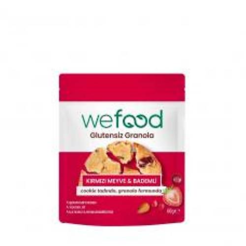 Glutensiz Granola K�rm�z� Meyve & Badem 60 gr