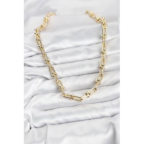 Pirin� Gold Renk Tifani Model Kad�n Kolye