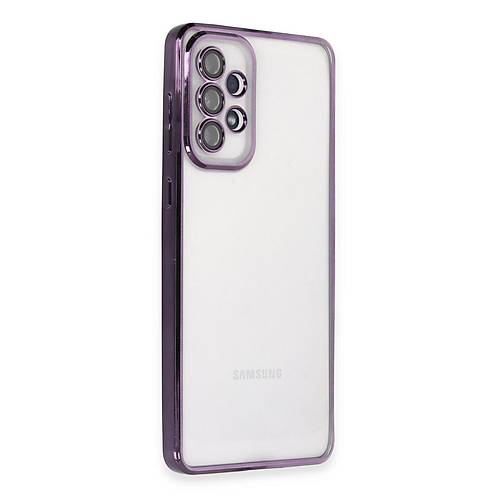 Galaxy A73 5G K�l�f Razer Lensli Silikon - Mor